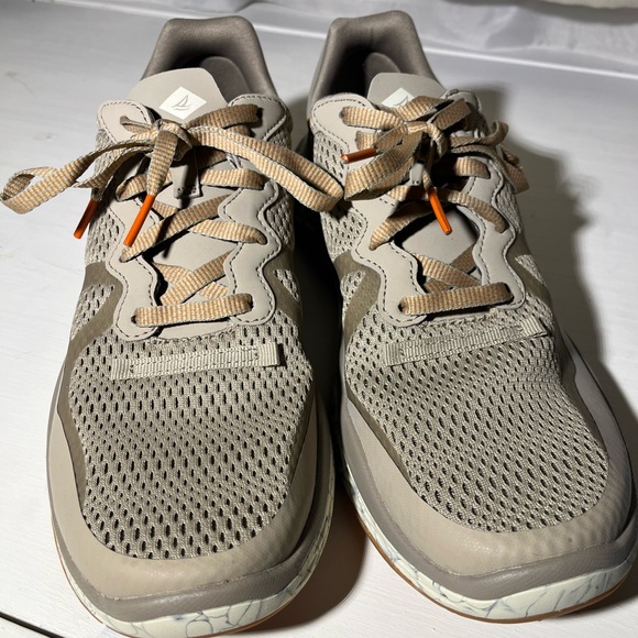 Men’s Sperry Seacycled Headsail Taupe Sneakers - Size 9.5 - Picture 2 of 4